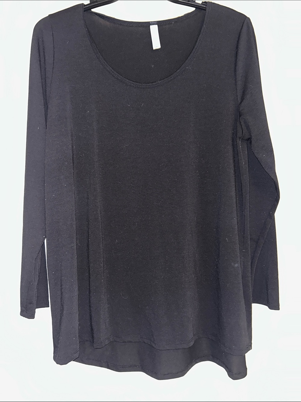 LuLaRoe Black Scoop Neck Long Sleeve Top